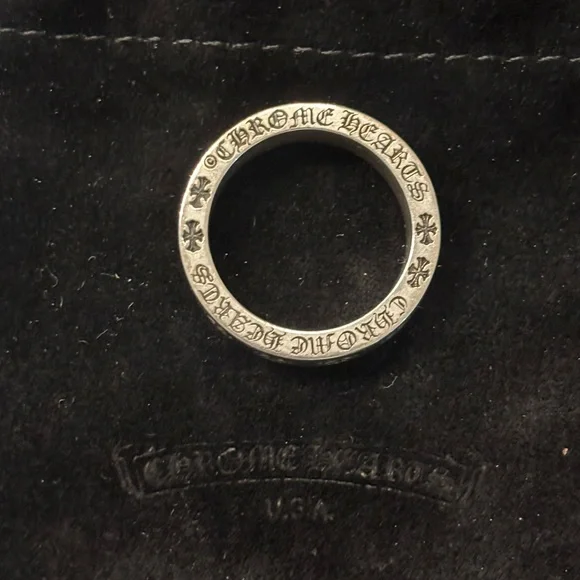 Chrome Hearts  Forever Sterling Silver Men's Ring 6mm size 100 - Picture 7 of 8
